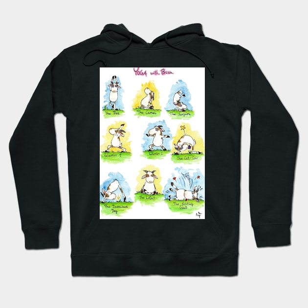 Yoga Positions Hoodie by nicolejanes